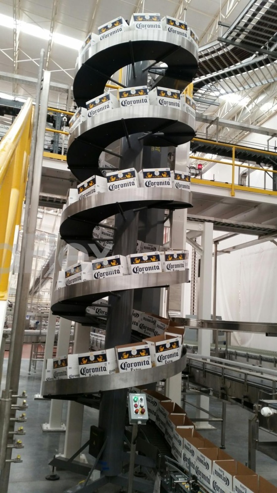All-purpose spiral conveyor for medium to large products